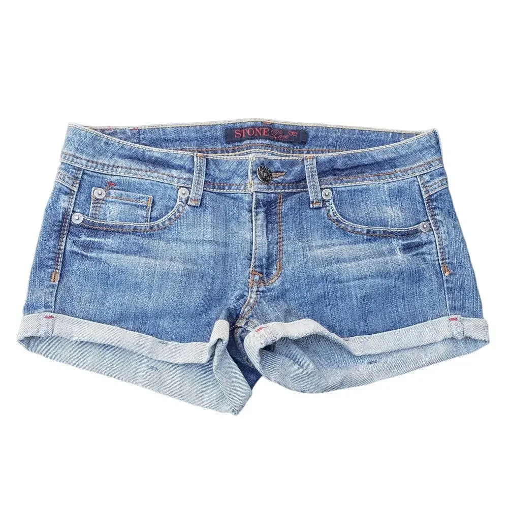 Stone Love Light Washed Denim Blue Jean Shorts | Size 9 - Picture 1 of 6